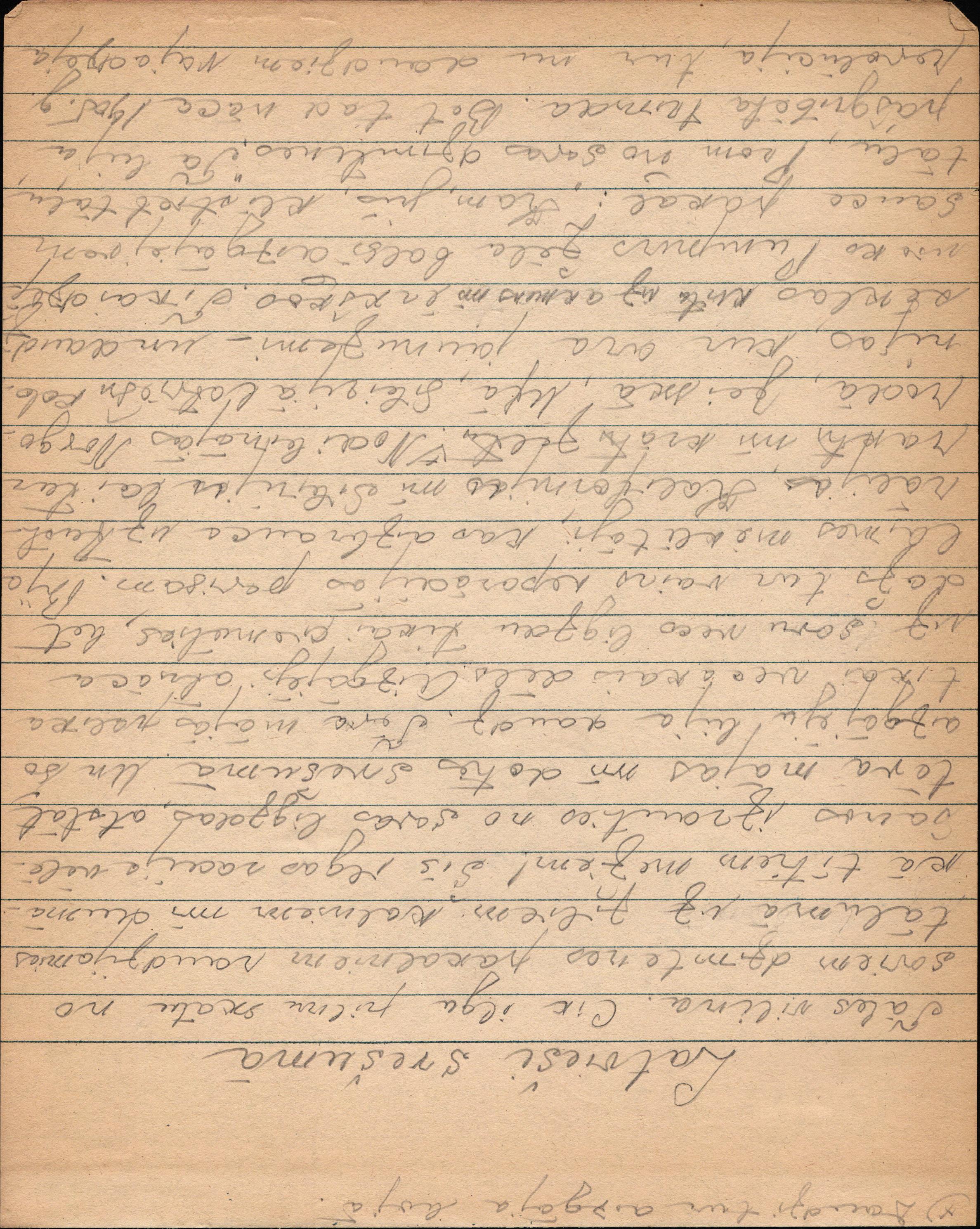 Fragments no Viktora Zemesarāja piezīmēm. 20. gadsimta 60.-70. gadi.